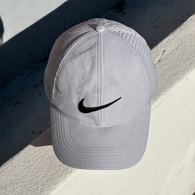 [F] 나이키 로고 그레이 경량 볼캡 모자