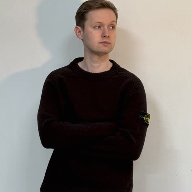 06AW 스톤 아일랜드 브라운 울 니트