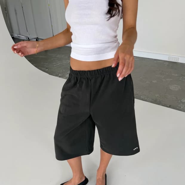 Other Normal Track Shorts - vintage blac