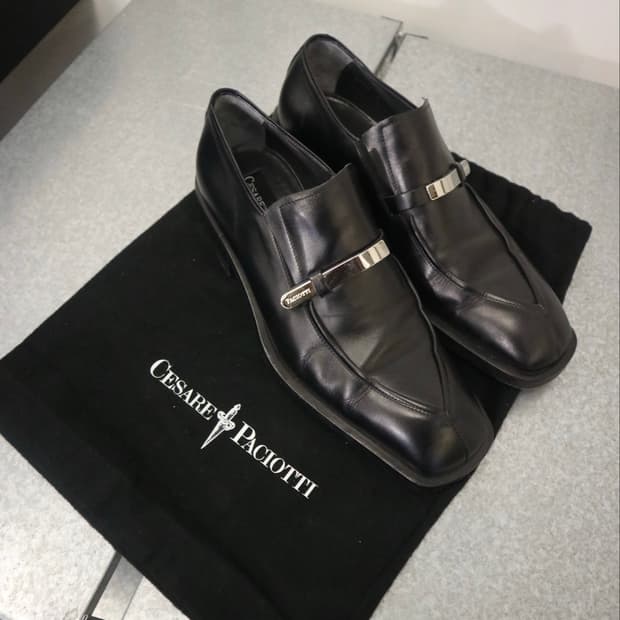 Cesare Paciotti leather lofers