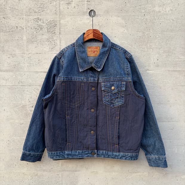 트루릴리전 나일론 데님 믹스 자켓