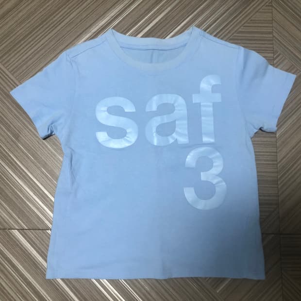 사파리스팟 우먼 베이직 1/2 반팔 스카이블루