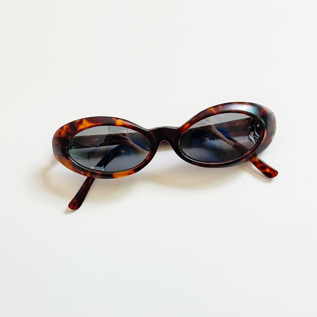 90s 레오파드 볼드 캣아이 빈티지 선글라스