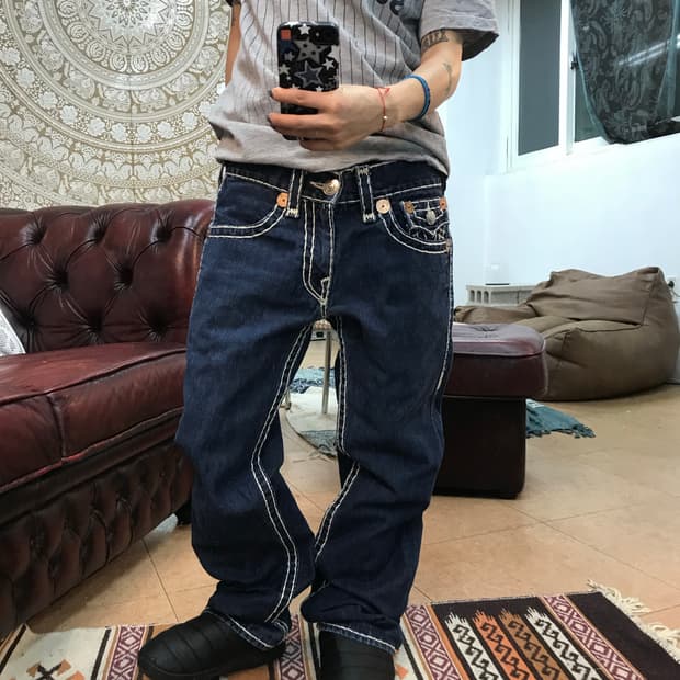 트루릴리젼 빌리슈퍼티 데님팬츠