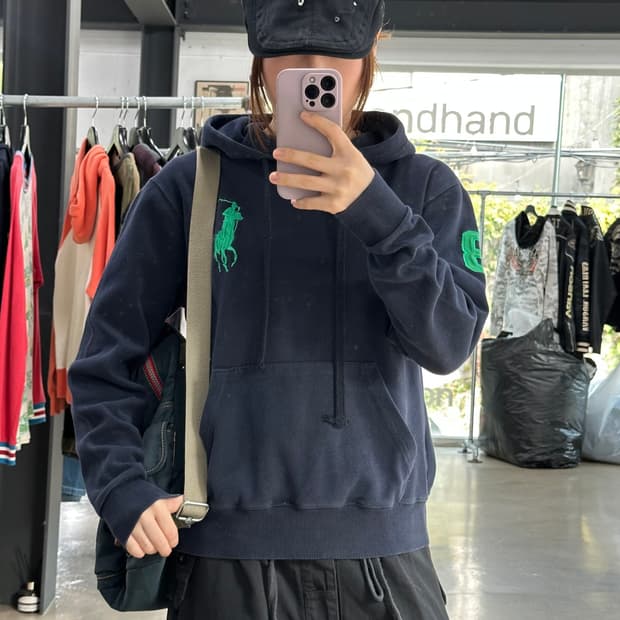 폴로랄프로렌 빅포니 넘버 후드티셔츠