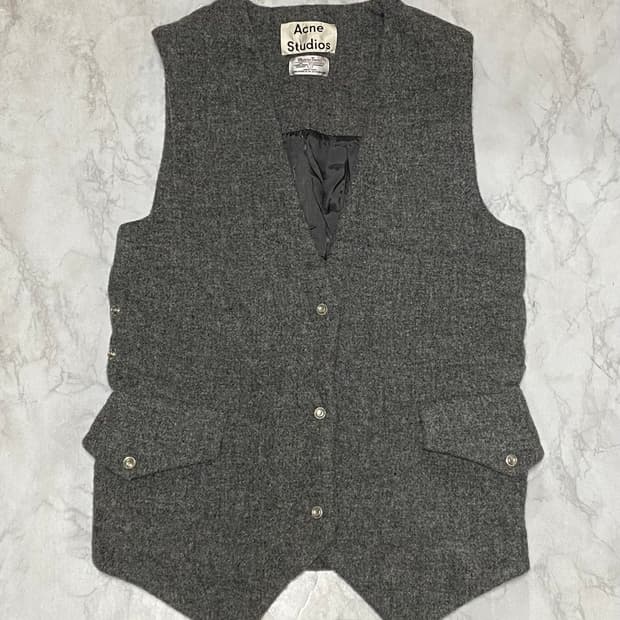 아크네스튜디오 x 해리스 협업 콜라보 조끼 실측 100