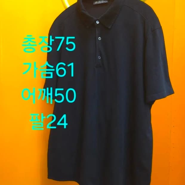 3XL 로로피아나 코튼 폴로 티셔츠 카라 반팔