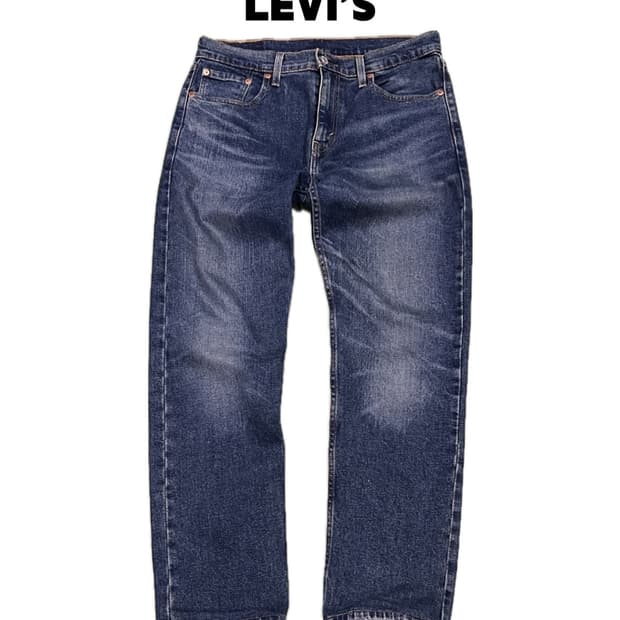 (30/32) 리바이스 502 슬림핏 중청 데님 팬츠