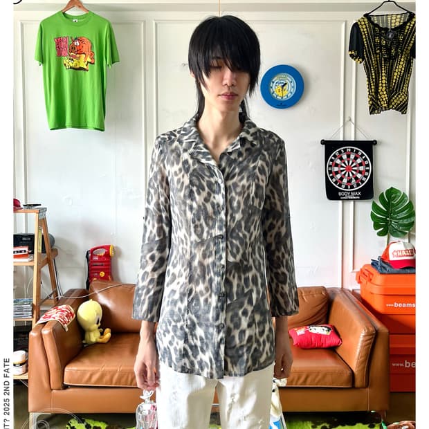 EVEX by Krizia Leopard Pattern Old Shirt