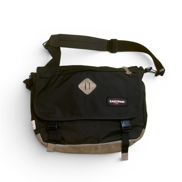 90s EASTPAK 메신저 백/다크 브라운 