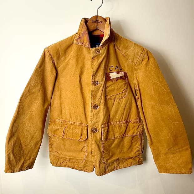 70s 빈티지 Blue Bill by Red Heads 헌팅 자켓