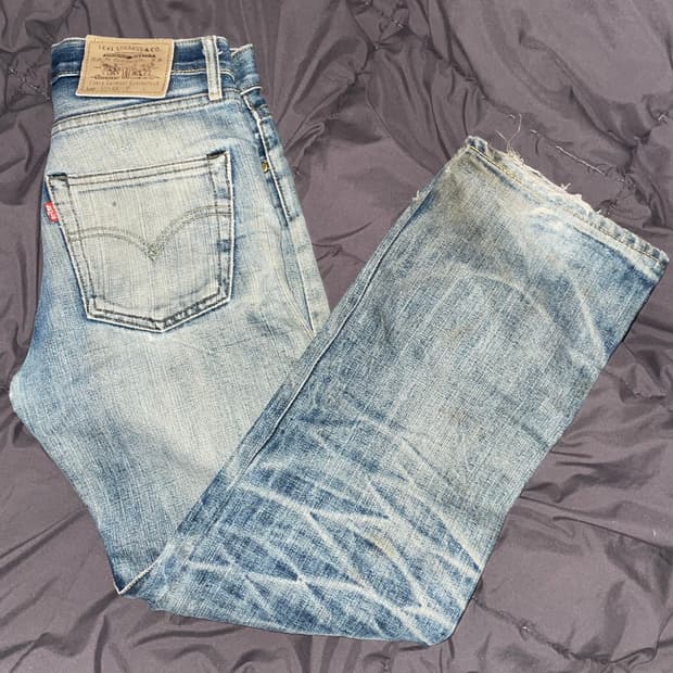 90s 리바이스 501xx 워싱 데님팬츠