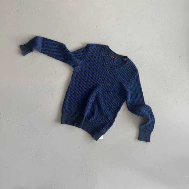 블루블루 와플 니트