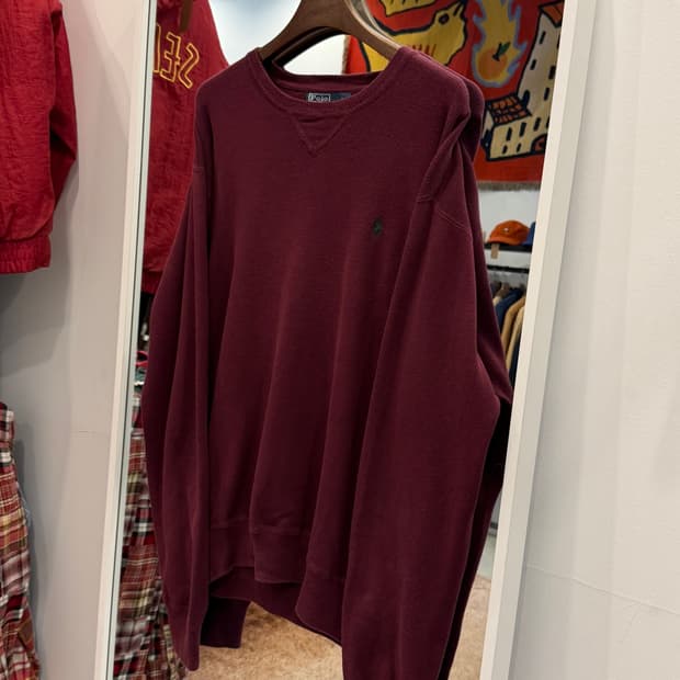 Polo ralph lauren 폴로 랄프로렌 니트 스웻셔츠 (wine)