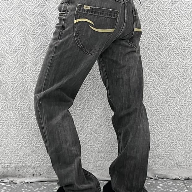 리바이스 시그니처 빈티지 디스트로이드 워싱 데님팬츠 C09072