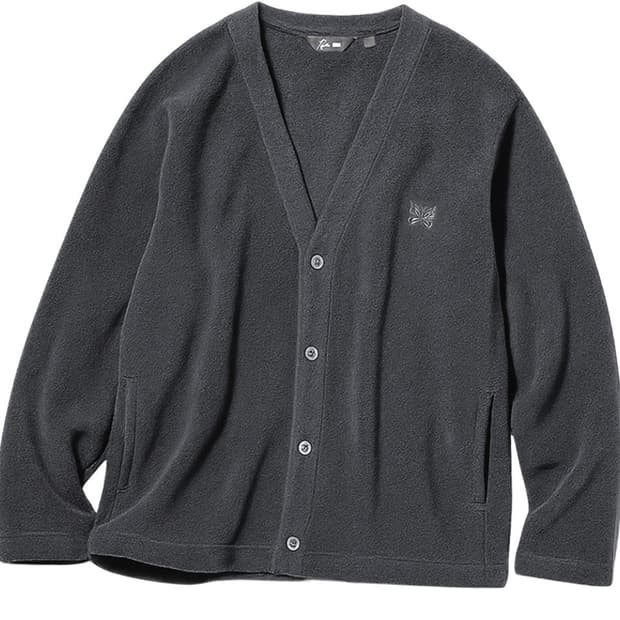 유니클로 x 니들스 플리스 오버사이즈 가디건 다크 그레이S