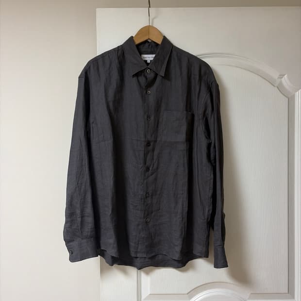 (2) 스테디에브리웨어 린넨 셔츠 차콜 steady every wear