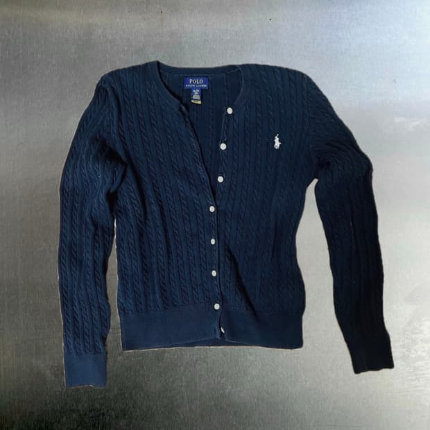 폴로 랄프로렌 케이블 니트 가디건