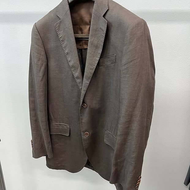 100) 벨그라비아 이태리 린넨자켓 
