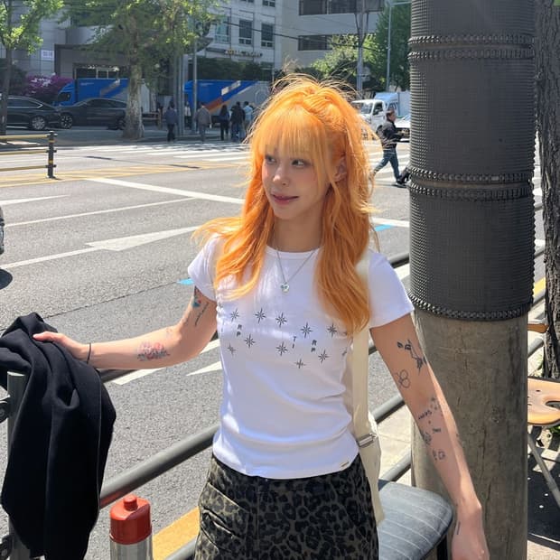 (2) 트립샵 로고 밴드 반팔