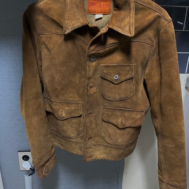 더블알엘 러프아웃 스웨이드 자켓 S