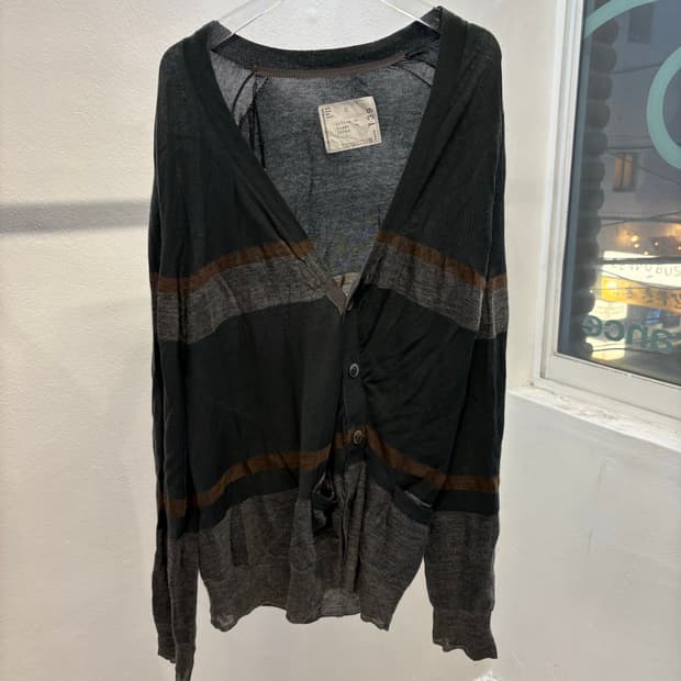 Sacai stripe cardigan