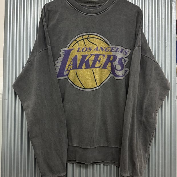 [XL~2XL] NBA 레이커스 23번 피그먼트 스웨트셔츠 오버핏