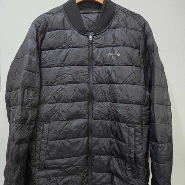 캘러웨이 블랙 경량 폴리패딩 점퍼 105