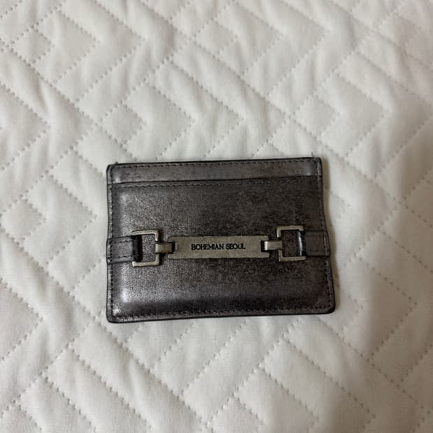 보헤미안서울 카드지갑 실버