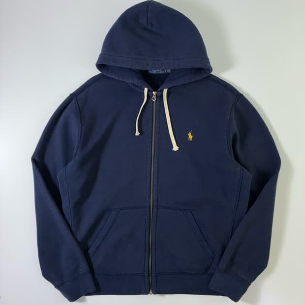 Polo  폴로 랄프로렌 자수 네이비 후드집업 