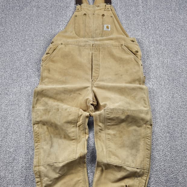 90's USA 칼하트 캔버스 더블니 오버롤 (44X30) / 10236