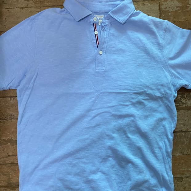 (미착용) 빔즈 L 사이즈 하늘색 폴로티 105