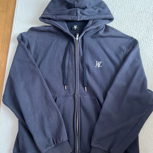 우알롱 후드집업 네이비 M