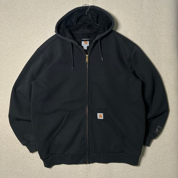 (M) 칼하트 써멀 차콜 후드집업
