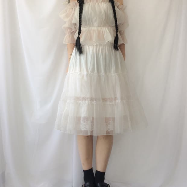 Shirring blouse top