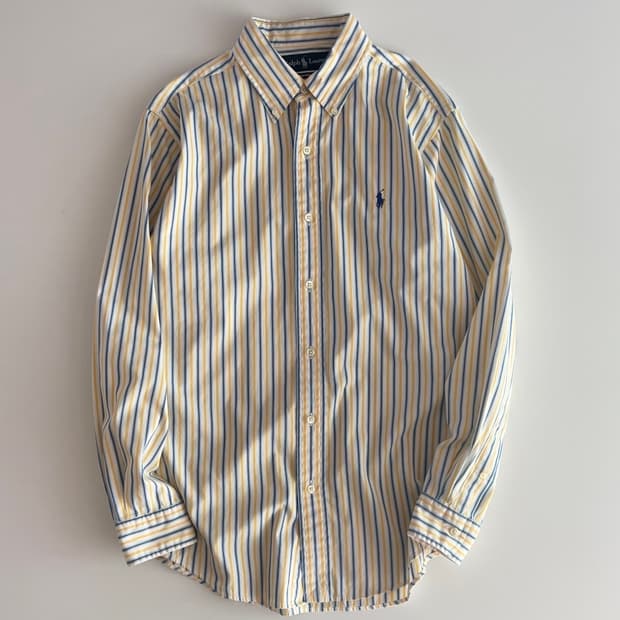 폴로 랄프로렌 옐로우 스트라이프 셔츠 95정도 