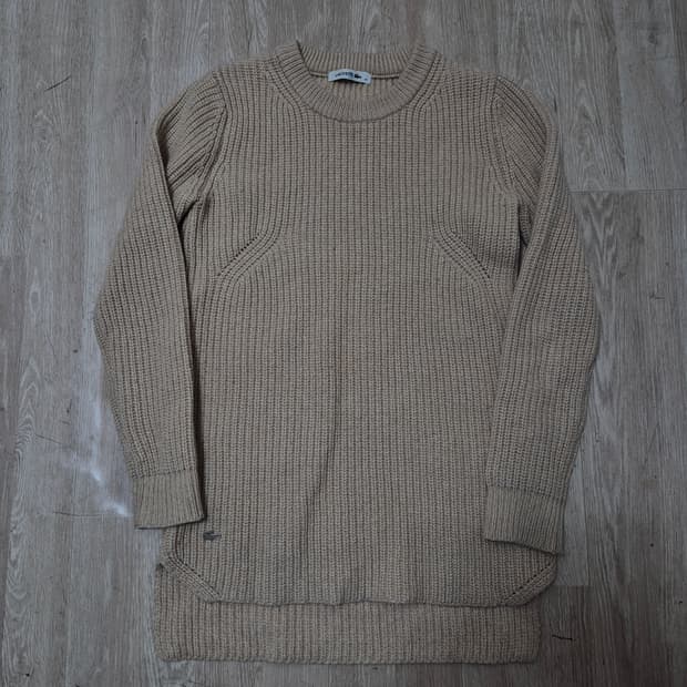 라코스테 베이지 골지 모직 니트 (34)