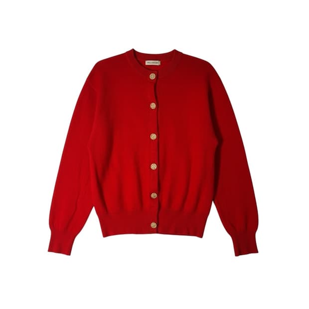 빈티지 레드 가디건