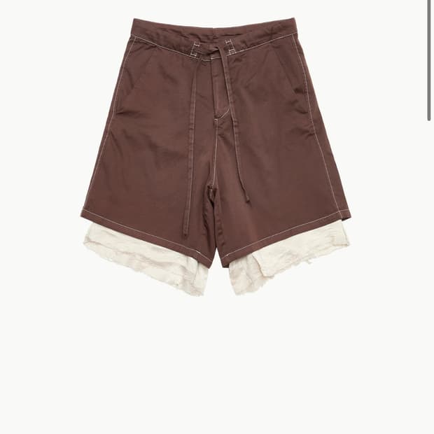 에드워드커밍 exploded dyed shorts 46