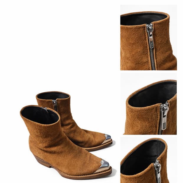 캘빈클라인 205w39nyc 스틸토 스웨이드 앵클부츠 43.5 