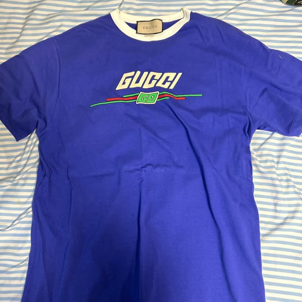 구찌 로고 프린트 티셔츠 숏슬리브