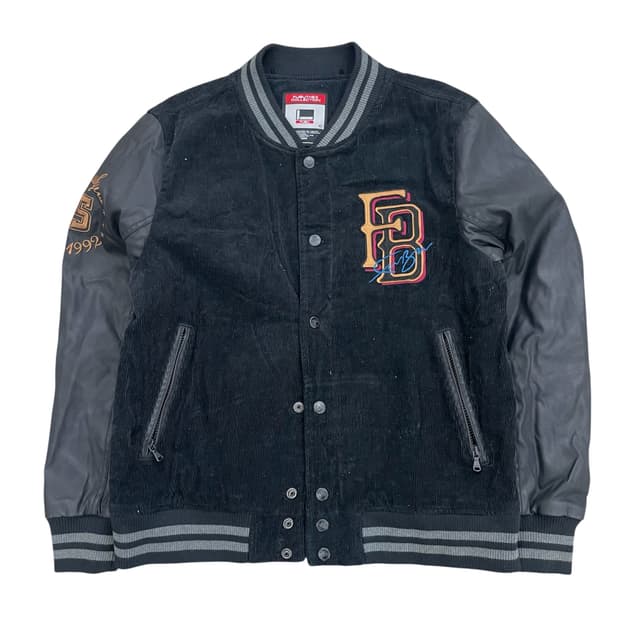 FUBU 후부 블랙 바시티 자켓
