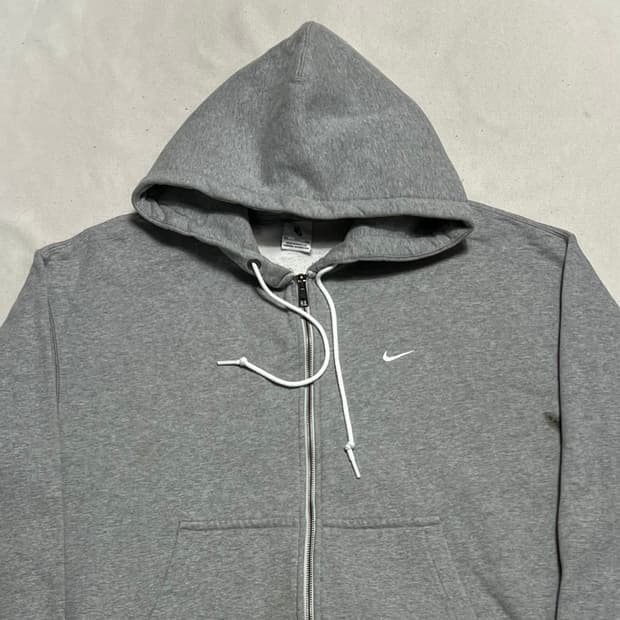 XXL 나이키 그레이 후드 집업