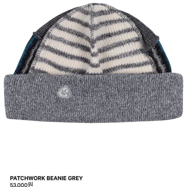 [미개봉 새상품] 코이세이오 비니 PATCHWORK BEANIE GREY