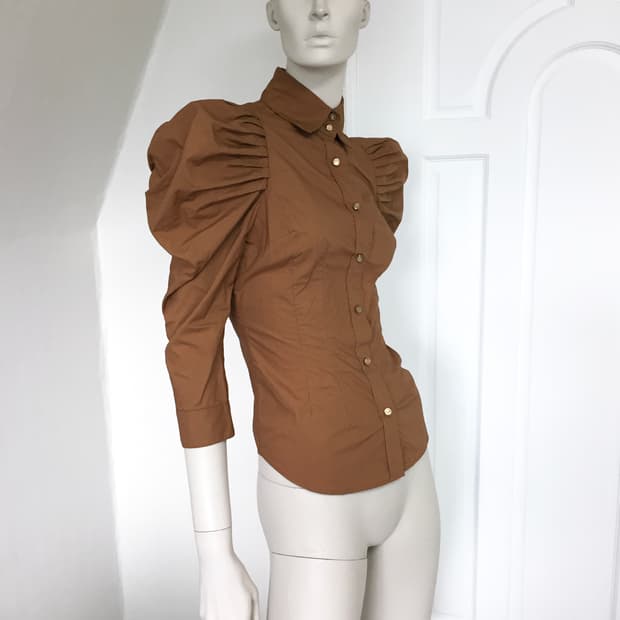 BEANPOLE Tuck Puff Blouse 
