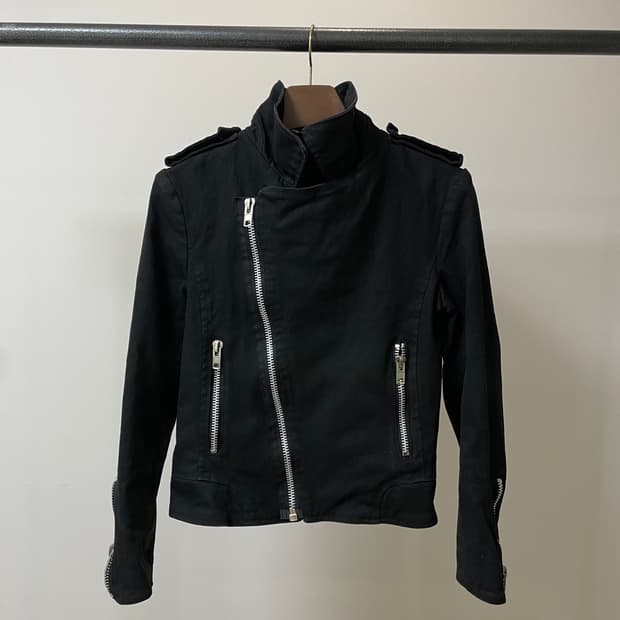 (S) april77 락시크 코튼 라이더 자켓