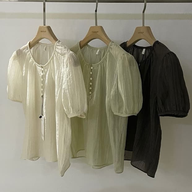 엔느 블라우스(브라운 골드) 새상품