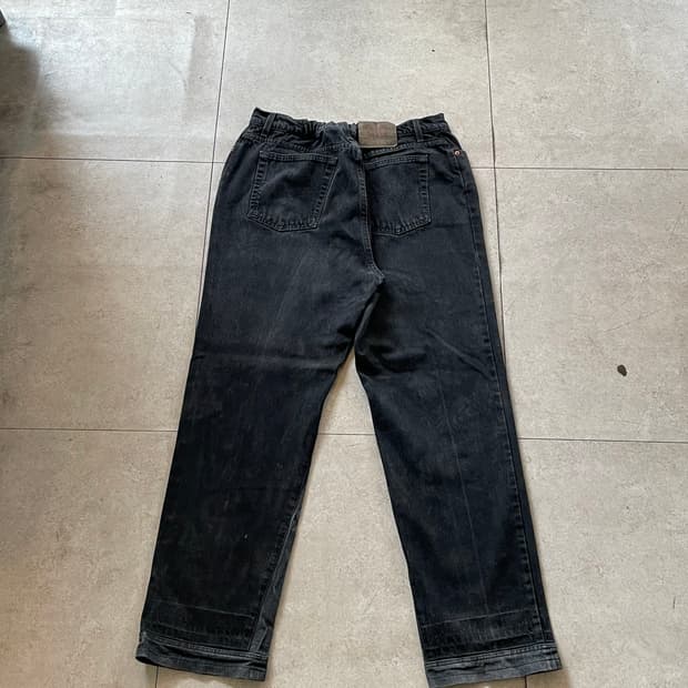 리바이스550 블랙 데님 팬츠