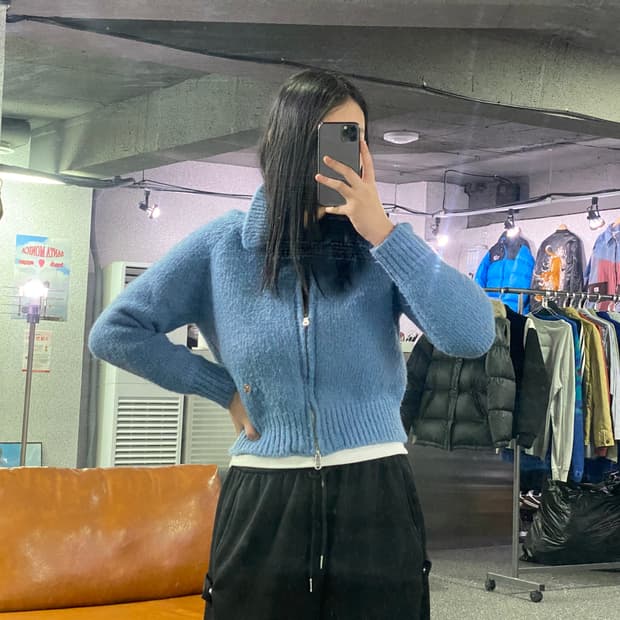 마리떼프랑소와저버 울 니트 집업 B3229