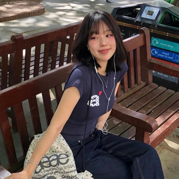 aeae 반팔 티셔츠 네이비